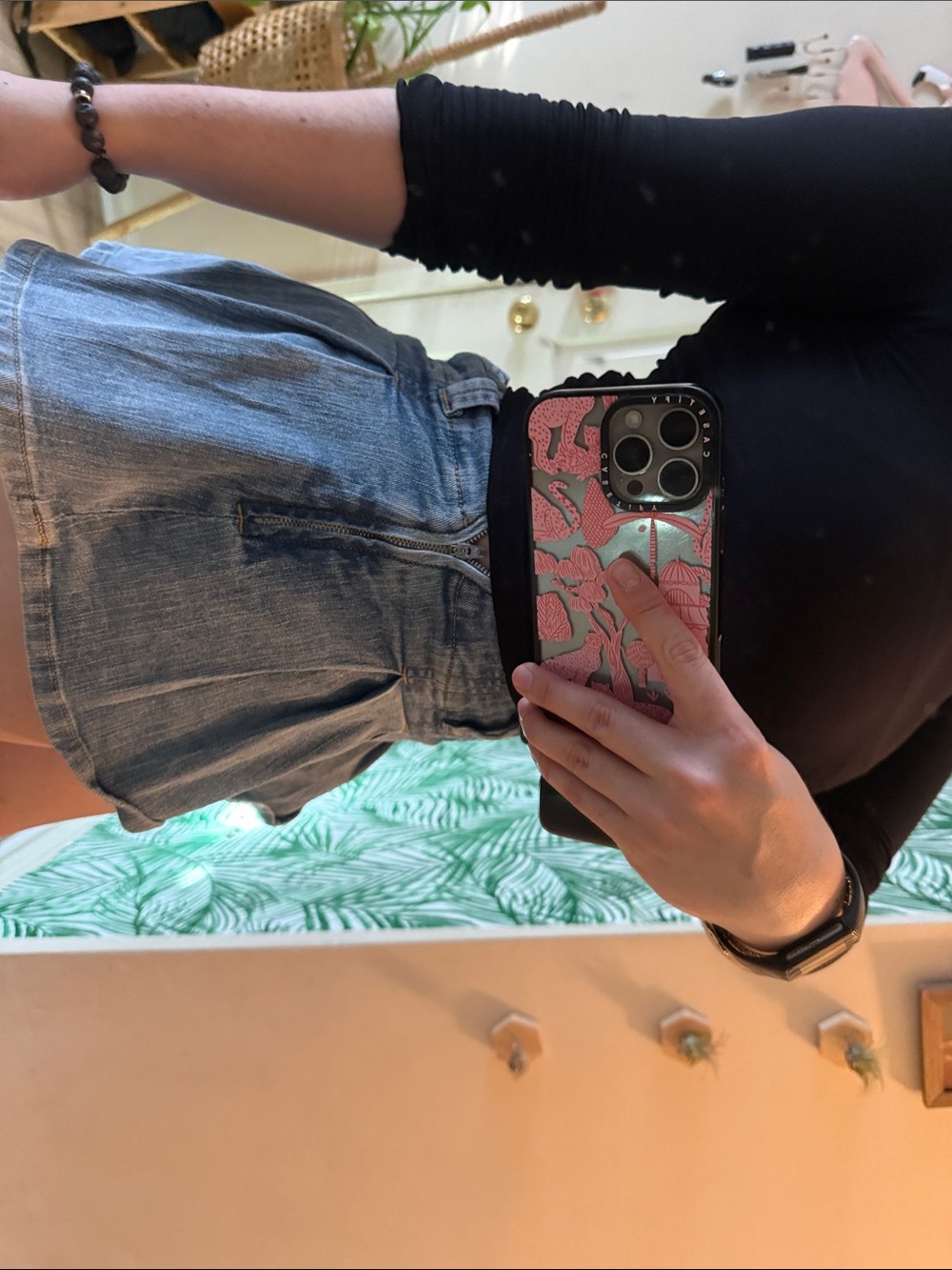 Fashion Nova Light Blue Denim Pleated Mini Skirt - Picture 6 of 8